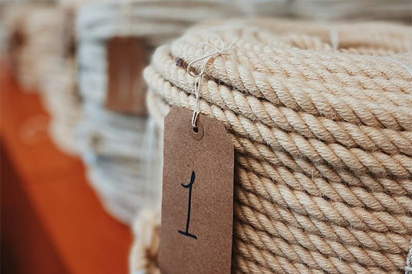 The sustainable rope is used to farm seaweed and shellfish